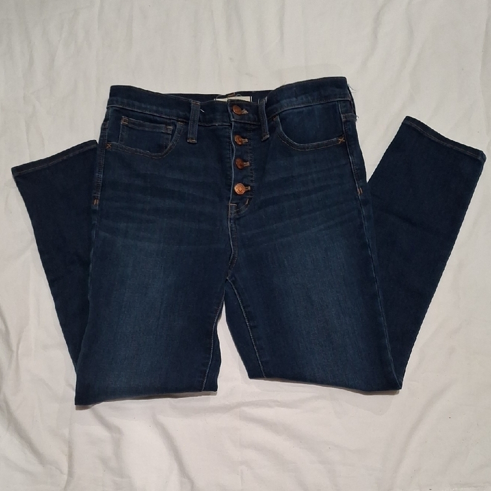 Madewell Women's High Rise Dark Blue Jeans Size 27